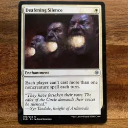 MTG Deafening Silence Throne of Eldraine LP Magic The Gathering Card 010/269 NM - Image 1