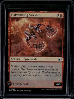 Galvanizing Sawship - 136 - Foil - EOE - NM - MTG Magic the Gathering - Image 1