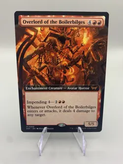 MTG Overlord of the Boilerbilges Extended Art Regular Mythic Duskmourn 380 - Image 1