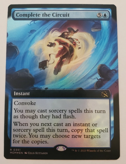 1x Complete the Circuit Extended Art FOIL March of the Machines MTG NM - Image 1