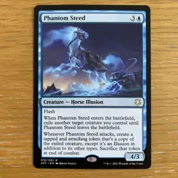 MTG Phantom Steed Adventures in the Forgotten Realms Commander NM Rare Magic - Image 1