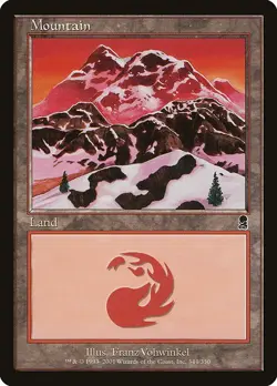 MTG Odyssey --- MOUNTAIN (#344) --- Common! NM! Magic the Gathering! - Image 1