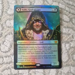 MTG Valki, God of Lies - Borderless Art Foil - Kaldheim - Image 1