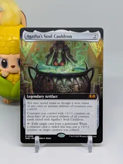 Agatha's Soul Cauldron (Extended Art) 🍔 NM🍕Wilds of Eldraine ⭐ Magic MTG #366 - Image 1