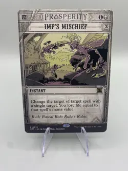 Magic MTG Imp's Mischief OTP 0015 Regular Rare - NM condition - Image 1
