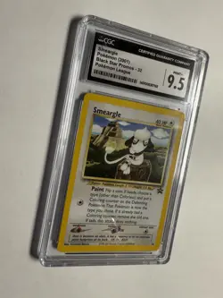 CGC 9.5 MINT Smeargle 2001 Black Star Promos 32 Pokemon League Pokemon Card psa - Image 2