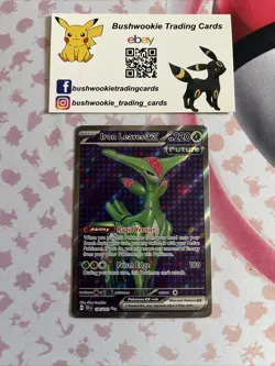 Pokemon TCG Iron Leaves ex 186/162 Temporal Forces Full Art Holo Ultra Rare NM/M - Image 1
