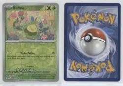 Budew Reverse Foil Pokemon Prismatic Evolutions PRE #004 1gl7 - Image 3