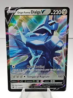 Pokemon TCG Origin Forme Dialga V 113/189 Swsh10: Astral Radiance Ultra Rare - Image 1