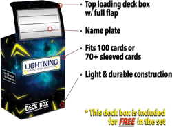 50 Cards + 1 Ultra Rare Legendary Card Bundle w/ LCC Deck Box - Image 3