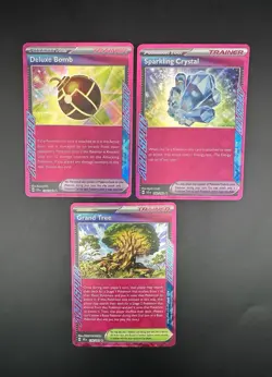 Ace Spec Lot x3 Stellar Crown Pokemon TCG 134/142, 136/142, & 142/142 - Image 1