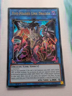 YuGiOh! Five-Headed Link Dragon DUOV-EN007 Ultra Rare 1st Ed - Image 1
