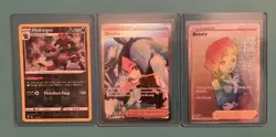 Pokemon Card Lot Of 3 Cards NM Rainbow Beauty, Dendra SIR, Hydreigon Thank You - Image 1