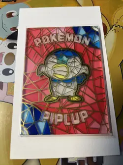 Pokemon Chinese Eif Origin - Piplup Stained Glass Card Case Hit - Custom Card - Image 2
