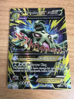 M Tyranitar EX Ancient Origins 92/98 Full Art Pokemon Card 2015 English RARE! - Image 1