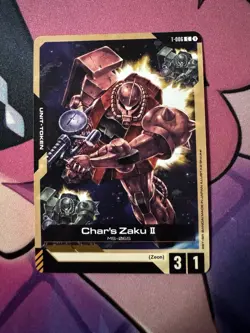 Char's Zaku II Token - T-006 NM - Gundam TCG Card Game - Image 1