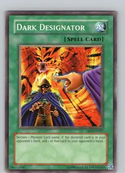 Yu-Gi-Oh TCG Dark Designator DR1-EN027 Unlimited Regular Common Card Played LP - Image 1