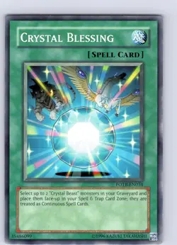 Yu-Gi-Oh TCG Crystal Blessing FOTB-EN034 Unlimited Regular Common Card NM - Image 1