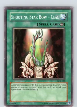 Yu-Gi-Oh TCG Shooting Star Bow - Ceal DCR-033 Unlimited Common Card Played LP - Image 1