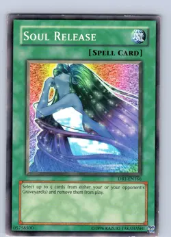Yu-Gi-Oh TCG Soul Release DB1-EN166 Unlimited Regular Common Card Played LP - Image 1