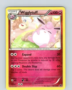Pokemon TCG Wigglytuff XY Fates Collide 66/124 Regular Uncommon Card NM - Image 1