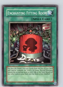 Yu-Gi-Oh TCG Enchanting Fitting Room AST-093 Unlimited Common Card Played LP - Image 1
