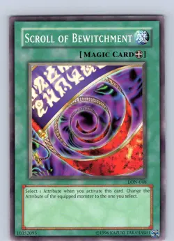 Yu-Gi-Oh TCG Scroll Of Bewitchment LON-048 Unlimited Regular Common Card NM - Image 1