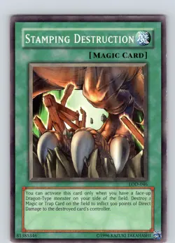 Yu-Gi-Oh TCG Stamping Destruction LOD-046 Unlimited Regular Common Card NM - Image 1