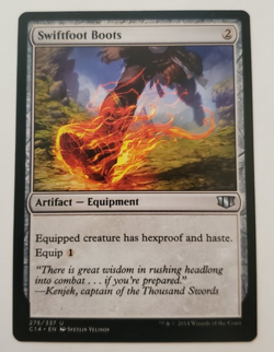 1x Swiftfoot Boots Commander 2014 MTG Magic the Gathering NM - Image 1