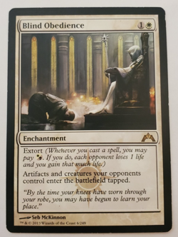 1x Blind Obedience Gatecrash MTG Magic the Gathering MP - Image 1