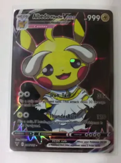 Pokemon Pikachu/Albedo Custom Cosplay Card - Image 1