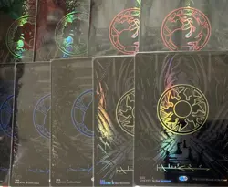MTG Phyrexia All Will Be One Oil Slick Raised Foil Land 9 set 4 of each type - Image 1