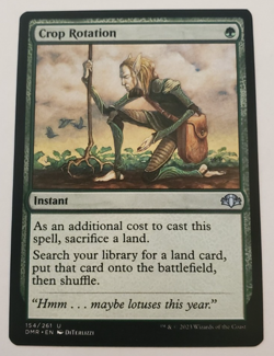1x Crop Rotation Dominaria Remasterd MTG Magic the Gathering NM - Image 1