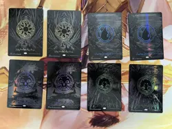 MTG Phyrexia All Will Be One Oil Slick Raised Foil Land 10 5 set 5 of each type - Image 1