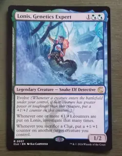 MTG 1x Lonis, Genetics Expert, NM, Ravnica: Clue, Evolve Investigate Clue Elf - Image 1