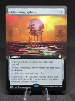 MTG Glistening Sphere 058 (Extended Art) Commander: Phyrexia Rare NM - Image 3