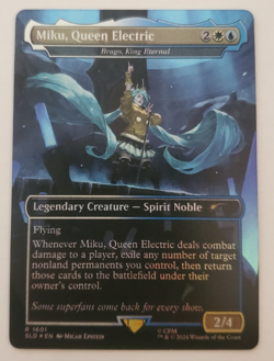 1x Miku, Queen Electric Extended Art FOIL Secret Lair MTG Magic the Gathering NM - Image 1