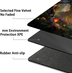 Premium Stitched MTG Playmat with Zones and Non-Slip Rubber Backing - TCG Play M - Image 4