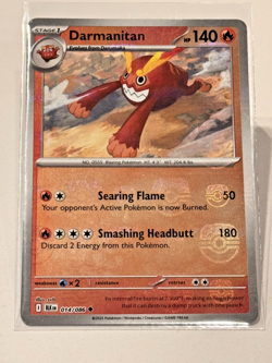 Darmanitan MASTER BALL REVERSE HOLO Black Bolt #014/086 Pokemon Card TCG - Image 1