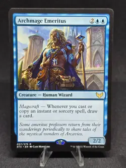 MTG: Archmage Emeritus 037/275 Strixhaven: School of Mages Rare NM - Image 1
