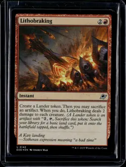 Lithobraking - 142 - Foil - EOE - NM - MTG Magic the Gathering - Image 1