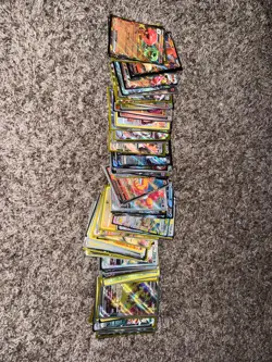 pokemon card lot over 50 cards brand new nm all pulled and sleeved - Image 1
