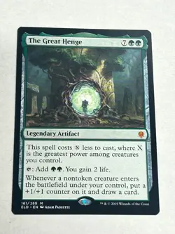 MTG Throne of Eldraine #161 The Great Henge NM - Image 1