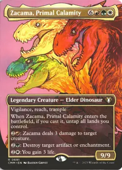 MTG Zacama, Primal Calamity (0691) *Non-Foil* Borderless Commander Masters MT/NM - Image 1
