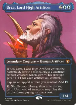 MTG Urza, Lord High Artificer (0674) *Non-Foil* Borderless Commander Masters NM - Image 1