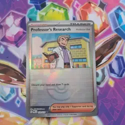 Professor's Research 122/131 SV: Prismatic Evolutions Poke Ball Holo - Pokemon - Image 1