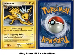 2008 Pokemon, D&P Majestic Dawn, #23/100 Jolteon Lv. 39, Rare (b) - Image 1