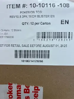 Pokemon TCG: S&V White Flare Tech Sticker Collection Factory Sealed 12 Box Case - Image 1