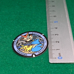 Pikachu Victini Munchlax Pokemon Manhole Type Seal Sticker Nintendo Japanese F/S - Image 2