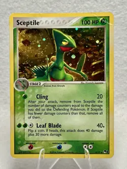 Holo Sceptile - Pop Series 1 4/17 Holo Rare - Moderately Played - Pokemon TCG - Image 1